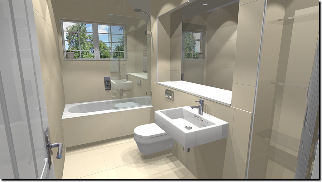 Family Bathroom Design 2 - Render 1